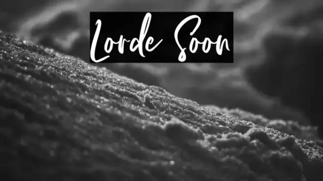 Lorde Soon Font examples