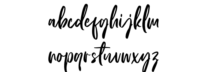 LordeSoon Font LOWERCASE