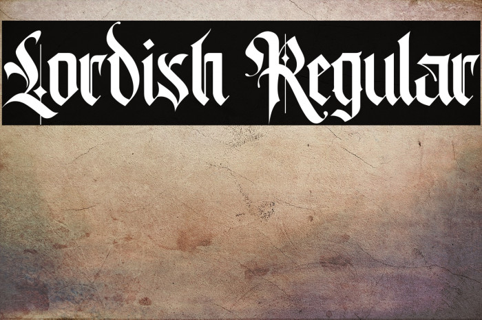 Lordish Regular Example 3
