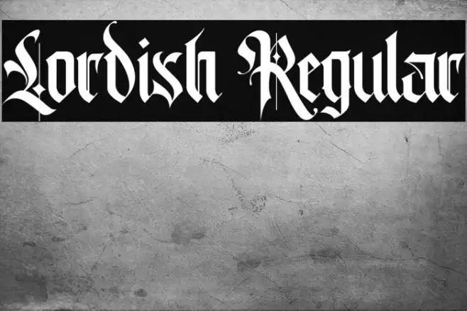 Lordish Regular Example 3