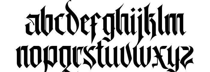 Lordish Regular Font LOWERCASE