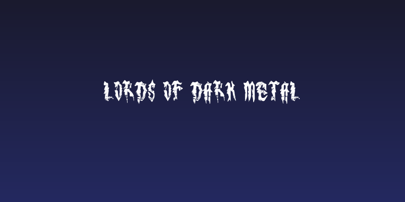 Lords of Dark Metal Social Header