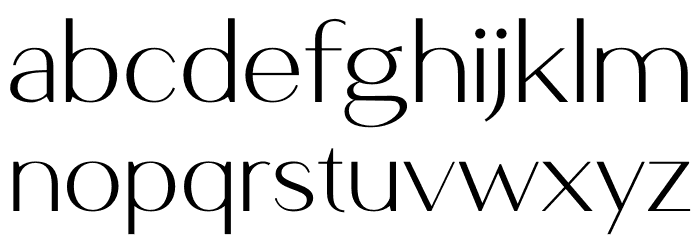 Loreka Font LOWERCASE