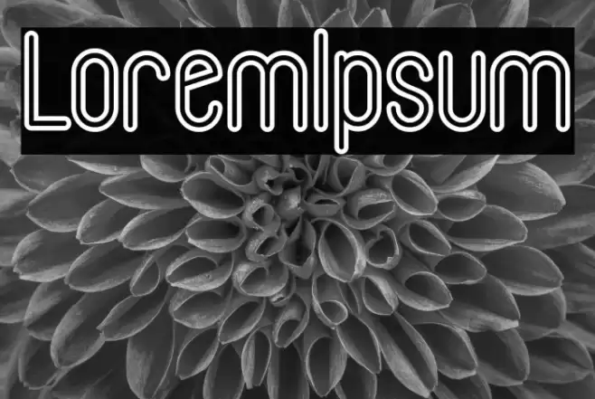 LoremIpsum Font examples