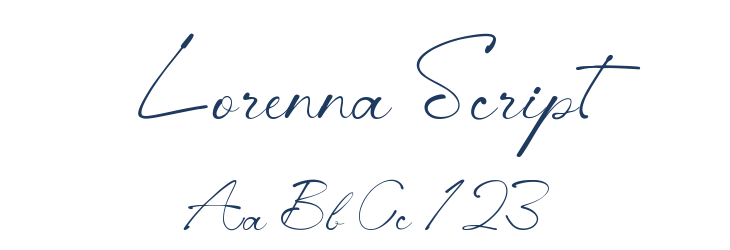 Lorenna Script Font Preview