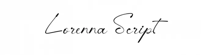 Lorenna Script  Free Fonts Download