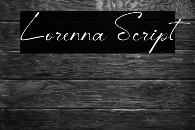 Lorenna Script Fuentes examples