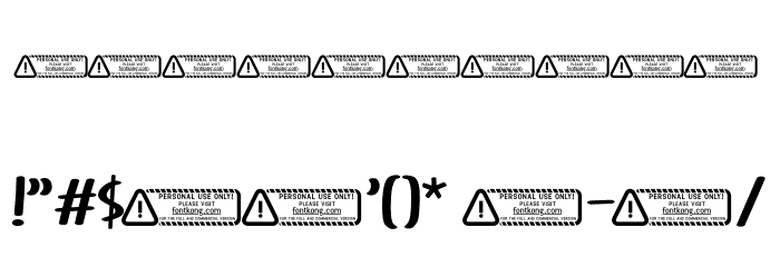 Lorepsum PERSONAL USE ONLY! Font OTHER CHARS