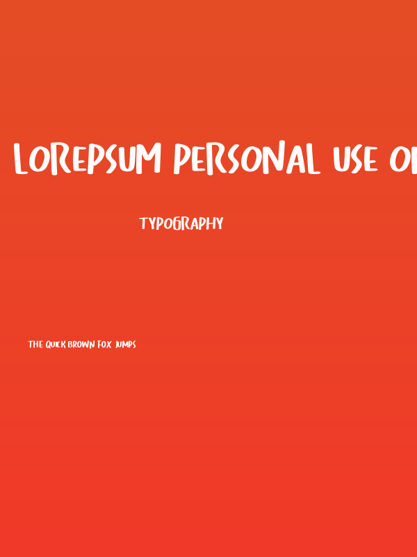 Lorepsum PERSONAL USE ONLY! Poster
