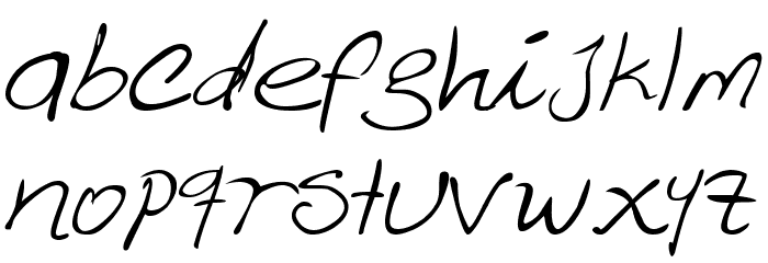 Loretto Grafic!` Italic Font LOWERCASE