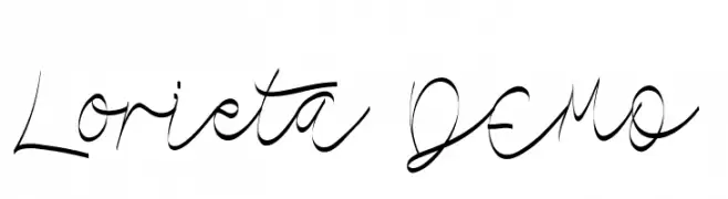 Lorieta DEMO  Frei Schriftart Herunterladen