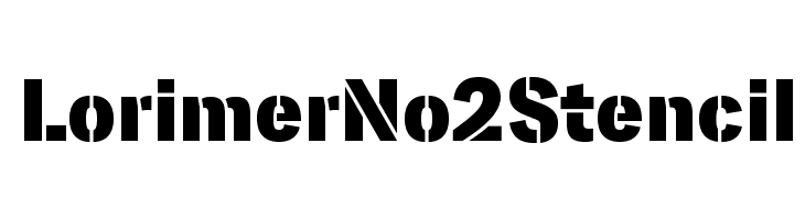 LorimerNo2Stencil  免费字体下载