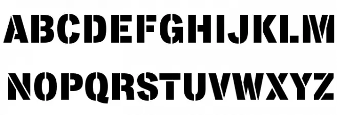 LorimerNo2Stencil 字体 大写