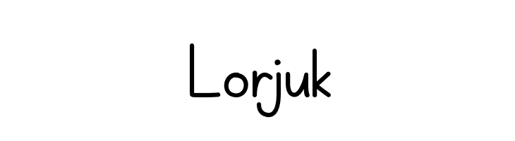 Lorjuk  नि: शुल्क फ़ॉन्ट्स डाउनलोड