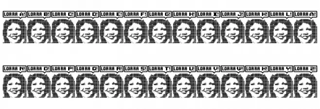 Lorra Lorra Dates! Regular Schriftart Groß