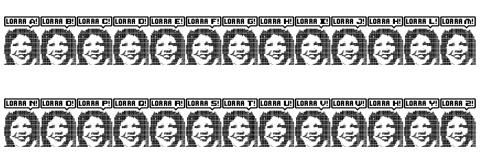 Lorra Lorra Dates! Regular Font LOWERCASE