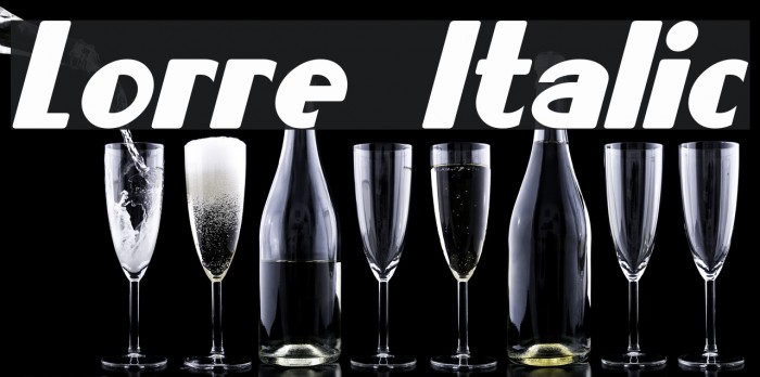 Lorre Italic Font examples