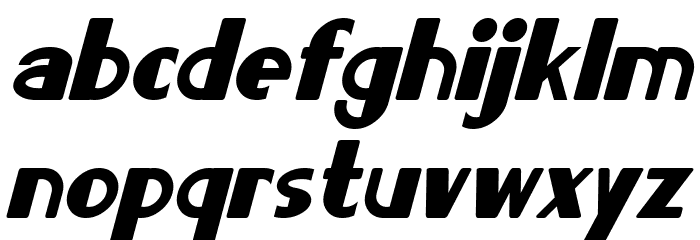 Lorre Italic Font LOWERCASE