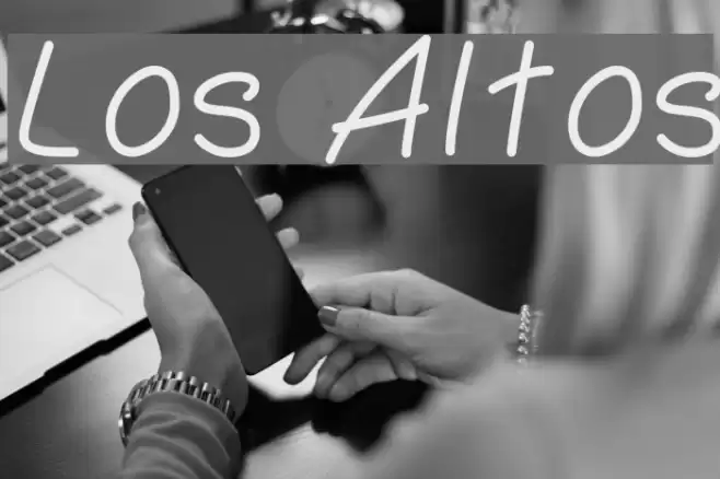 Los Altos Font examples