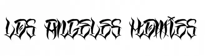 Los Angeles Homies  Frei Schriftart Herunterladen