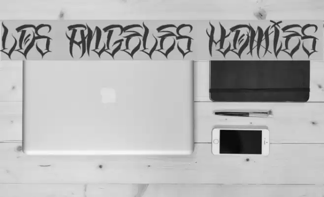 Los Angeles Homies Font examples