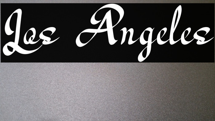 Los Angeles Schriftart examples