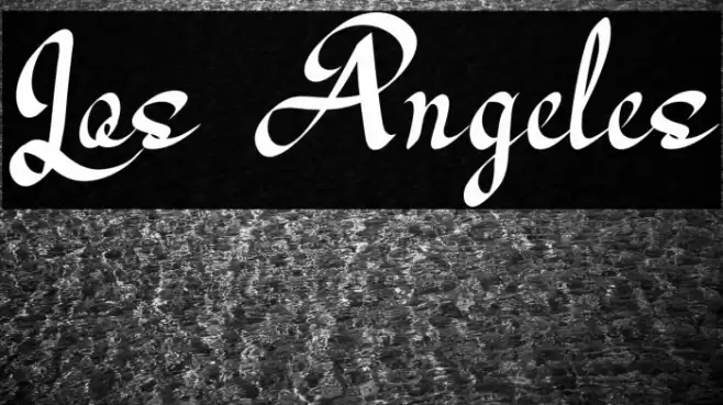 Los Angeles Font examples