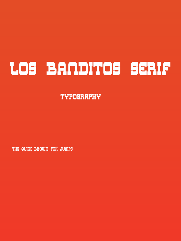 Los Banditos Serif Poster