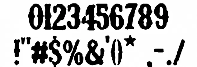 Los Chapters Font OTHER CHARS