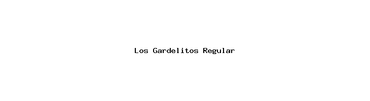 Los Gardelitos Regular  Скачать бесплатные шрифты
