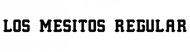 Los Mesitos Regular  font caratteri gratis