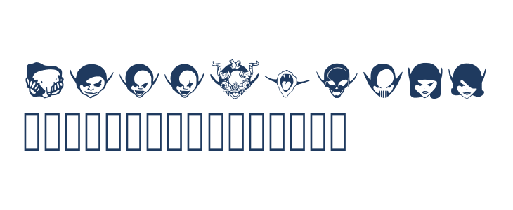 Los Piojos Dingbats Regular Other Characters