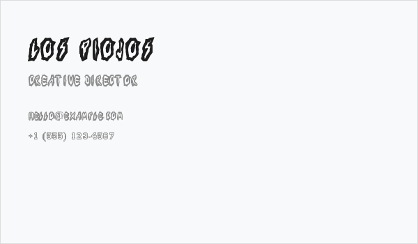 Los Piojos Business Card