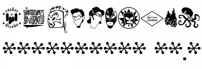 Los SnorksRegular Font OTHER CHARS