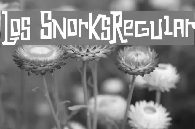 Los SnorksRegular Font examples