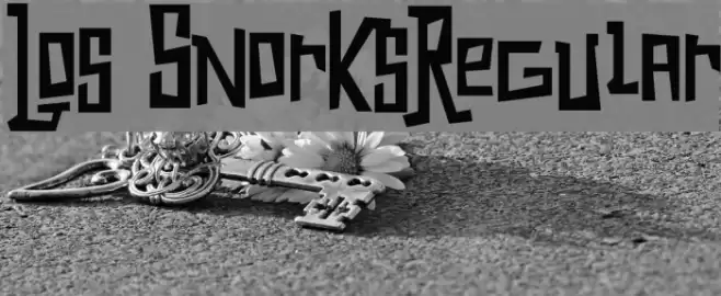 Los SnorksRegular Font examples