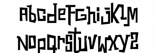 Los SnorksRegular Schriftart Kleinbuchstaben