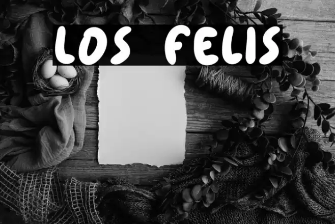 Los felis Font examples