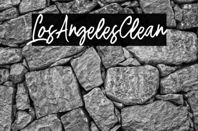 LosAngelesClean Font examples