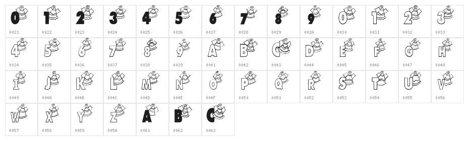 LosAngeles Character Map
