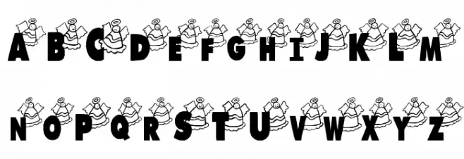 LosAngeles फ़ॉन्ट लोअरकेस