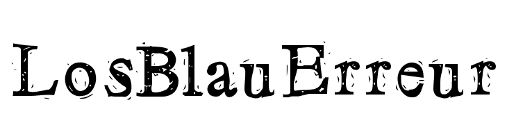 LosBlauErreur Schriftart