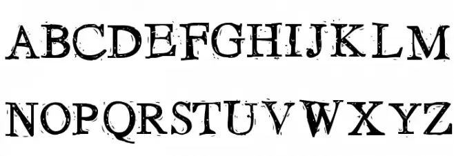 LosBlauErreur Font Litere mari