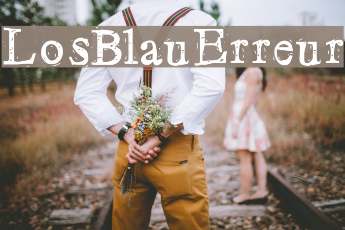 LosBlauErreur Font examples