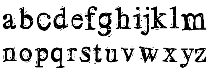 LosBlauErreur Font LOWERCASE