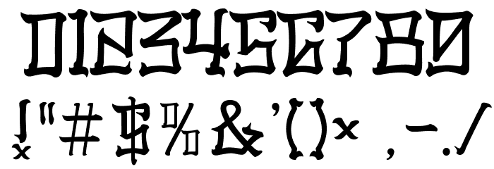 LosSantos Font OTHER CHARS