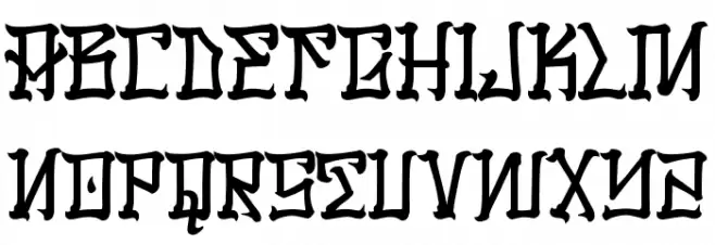 LosSantos Font UPPERCASE