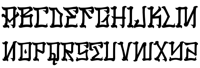 LosSantos Font LOWERCASE