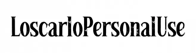 Loscarlo Personal Use  免费字体下载