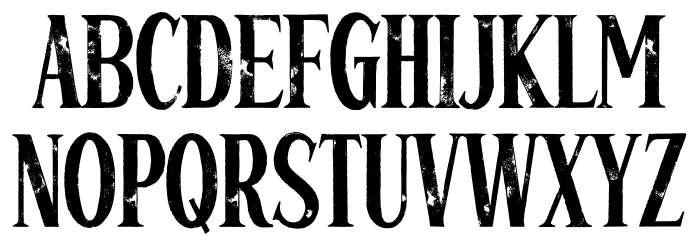 Loscarlo Personal Use Font UPPERCASE
